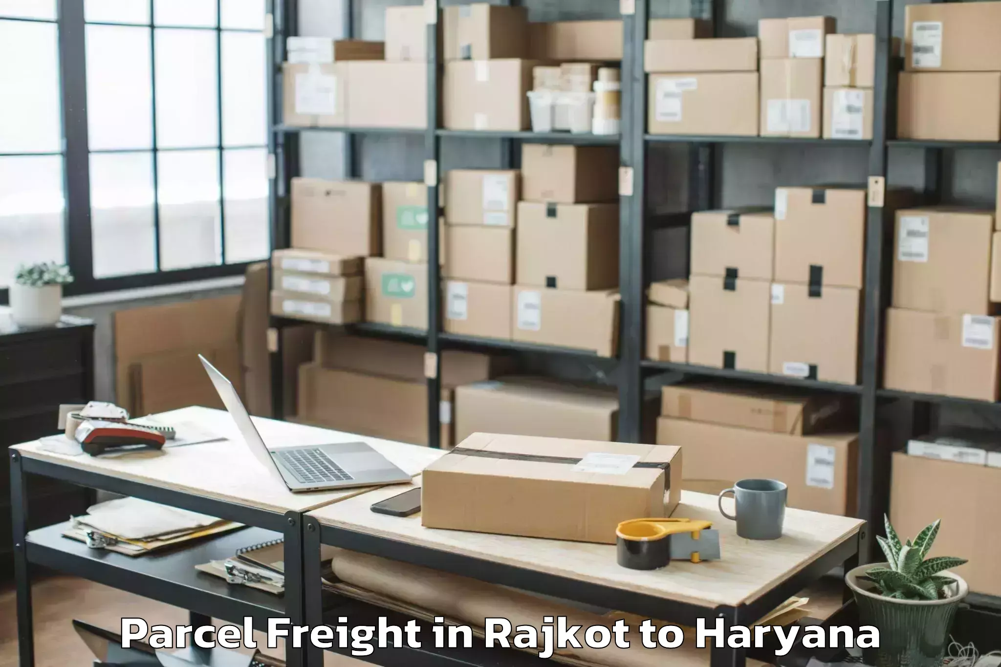 Rajkot to Haryana Parcel Freight Booking